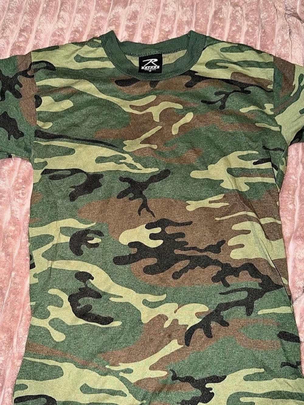 Rothco Vintage Camo T-Shirt Camo Short Sleeve Tee Size Medium Like New